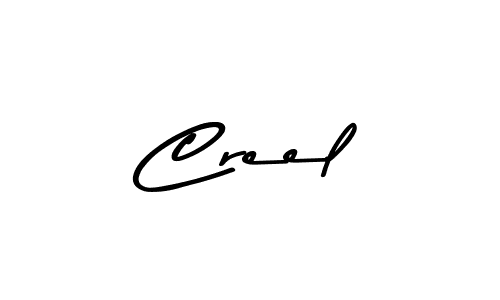 You should practise on your own different ways (Asem Kandis PERSONAL USE) to write your name (Creel) in signature. don't let someone else do it for you. Creel signature style 9 images and pictures png