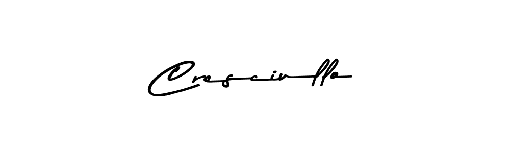 Use a signature maker to create a handwritten signature online. With this signature software, you can design (Asem Kandis PERSONAL USE) your own signature for name Cresciullo. Cresciullo signature style 9 images and pictures png