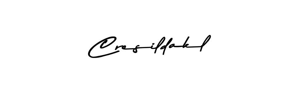 Also we have Cresildakl name is the best signature style. Create professional handwritten signature collection using Asem Kandis PERSONAL USE autograph style. Cresildakl signature style 9 images and pictures png