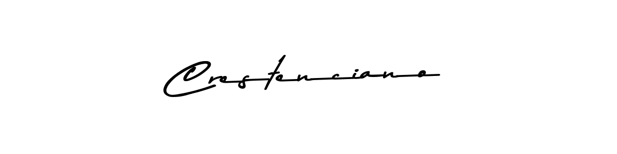 Also You can easily find your signature by using the search form. We will create Crestenciano name handwritten signature images for you free of cost using Asem Kandis PERSONAL USE sign style. Crestenciano signature style 9 images and pictures png