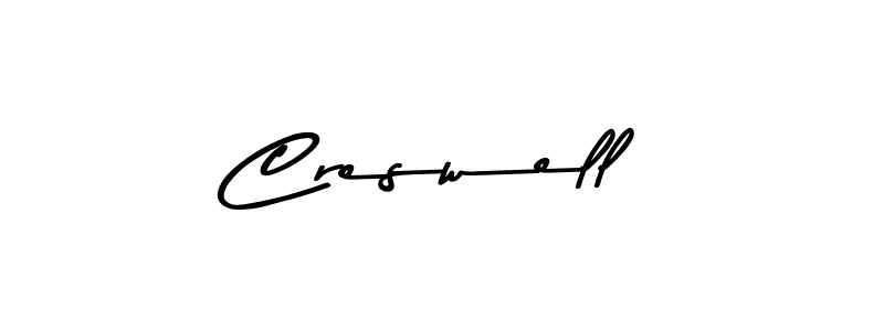 if you are searching for the best signature style for your name Creswell. so please give up your signature search. here we have designed multiple signature styles  using Asem Kandis PERSONAL USE. Creswell signature style 9 images and pictures png