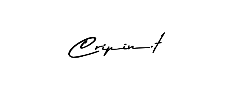 How to make Cripin.t name signature. Use Asem Kandis PERSONAL USE style for creating short signs online. This is the latest handwritten sign. Cripin.t signature style 9 images and pictures png