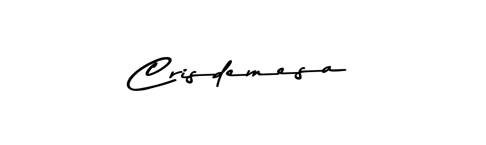 Make a beautiful signature design for name Crisdemesa. With this signature (Asem Kandis PERSONAL USE) style, you can create a handwritten signature for free. Crisdemesa signature style 9 images and pictures png