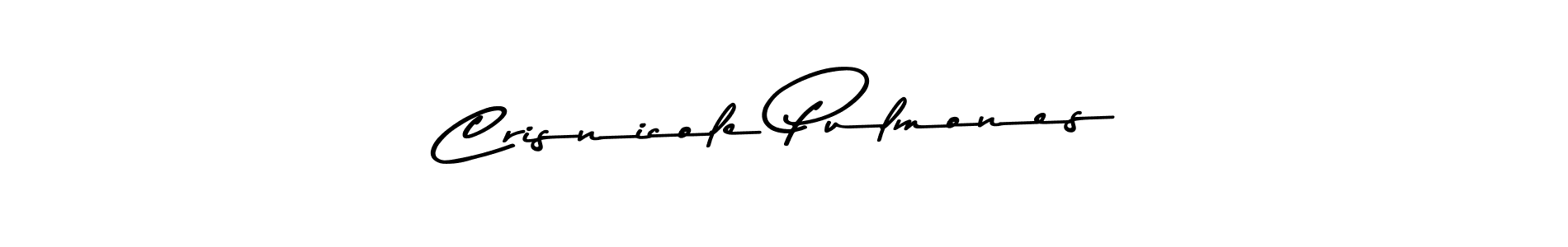 You can use this online signature creator to create a handwritten signature for the name Crisnicole Pulmones. This is the best online autograph maker. Crisnicole Pulmones signature style 9 images and pictures png