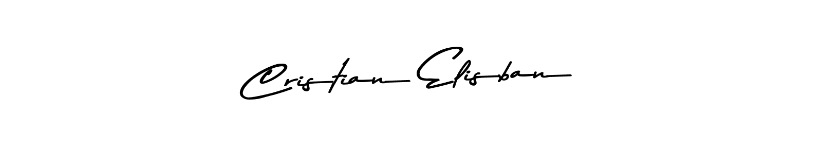 Design your own signature with our free online signature maker. With this signature software, you can create a handwritten (Asem Kandis PERSONAL USE) signature for name Cristian Elisban. Cristian Elisban signature style 9 images and pictures png