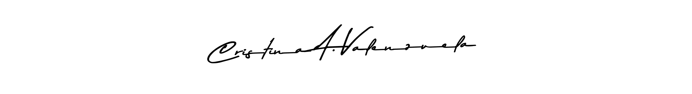 This is the best signature style for the Cristina A. Valenzuela name. Also you like these signature font (Asem Kandis PERSONAL USE). Mix name signature. Cristina A. Valenzuela signature style 9 images and pictures png