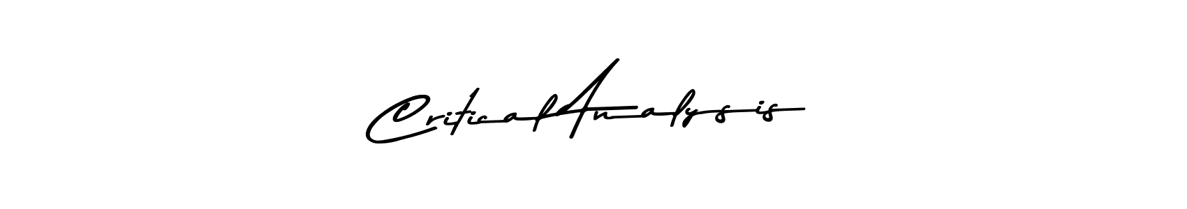 How to make Critical Analysis name signature. Use Asem Kandis PERSONAL USE style for creating short signs online. This is the latest handwritten sign. Critical Analysis signature style 9 images and pictures png