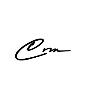 Create a beautiful signature design for name Crm. With this signature (Asem Kandis PERSONAL USE) fonts, you can make a handwritten signature for free. Crm signature style 9 images and pictures png