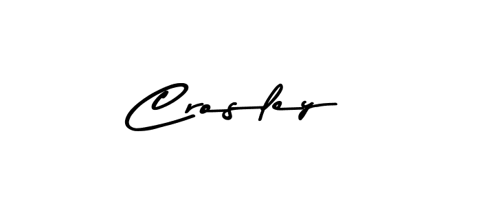 How to make Crosley name signature. Use Asem Kandis PERSONAL USE style for creating short signs online. This is the latest handwritten sign. Crosley signature style 9 images and pictures png