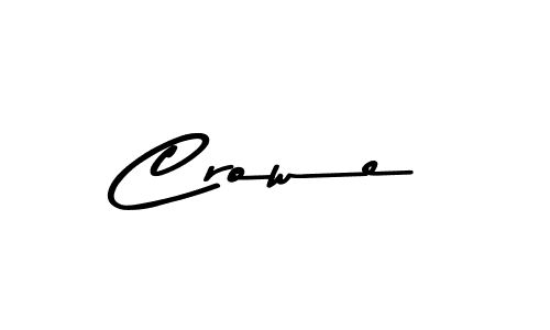 How to make Crowe name signature. Use Asem Kandis PERSONAL USE style for creating short signs online. This is the latest handwritten sign. Crowe signature style 9 images and pictures png