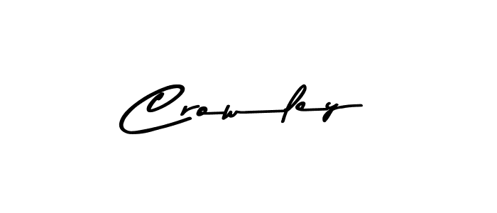 Design your own signature with our free online signature maker. With this signature software, you can create a handwritten (Asem Kandis PERSONAL USE) signature for name Crowley. Crowley signature style 9 images and pictures png