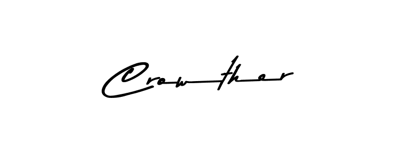 How to make Crowther name signature. Use Asem Kandis PERSONAL USE style for creating short signs online. This is the latest handwritten sign. Crowther signature style 9 images and pictures png