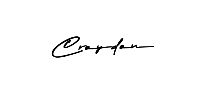 Use a signature maker to create a handwritten signature online. With this signature software, you can design (Asem Kandis PERSONAL USE) your own signature for name Croydon. Croydon signature style 9 images and pictures png