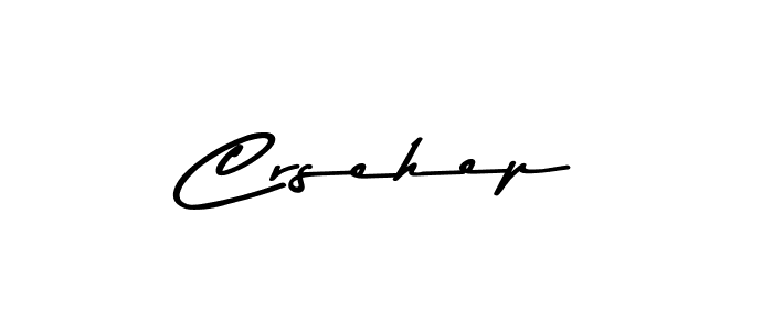 Make a beautiful signature design for name Crsehep. With this signature (Asem Kandis PERSONAL USE) style, you can create a handwritten signature for free. Crsehep signature style 9 images and pictures png