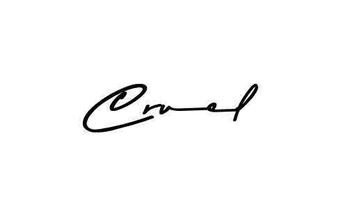 Similarly Asem Kandis PERSONAL USE is the best handwritten signature design. Signature creator online .You can use it as an online autograph creator for name Cruel. Cruel signature style 9 images and pictures png