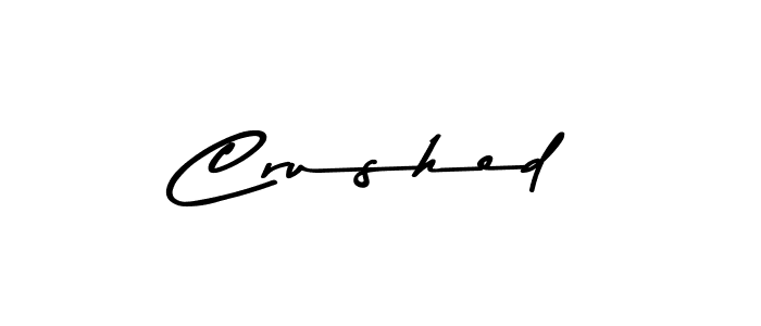 Use a signature maker to create a handwritten signature online. With this signature software, you can design (Asem Kandis PERSONAL USE) your own signature for name Crushed. Crushed signature style 9 images and pictures png