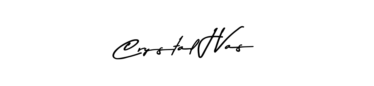 The best way (Asem Kandis PERSONAL USE) to make a short signature is to pick only two or three words in your name. The name Crystal J Vas include a total of six letters. For converting this name. Crystal J Vas signature style 9 images and pictures png