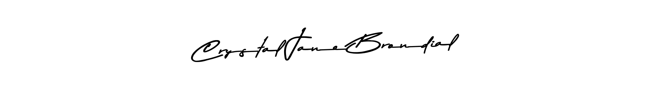 How to make Crystal Jane Brondial name signature. Use Asem Kandis PERSONAL USE style for creating short signs online. This is the latest handwritten sign. Crystal Jane Brondial signature style 9 images and pictures png