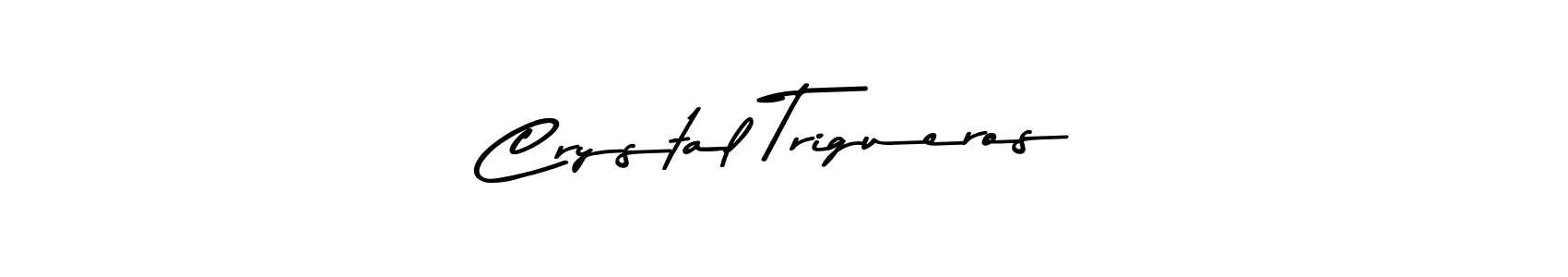 Make a beautiful signature design for name Crystal Trigueros. With this signature (Asem Kandis PERSONAL USE) style, you can create a handwritten signature for free. Crystal Trigueros signature style 9 images and pictures png