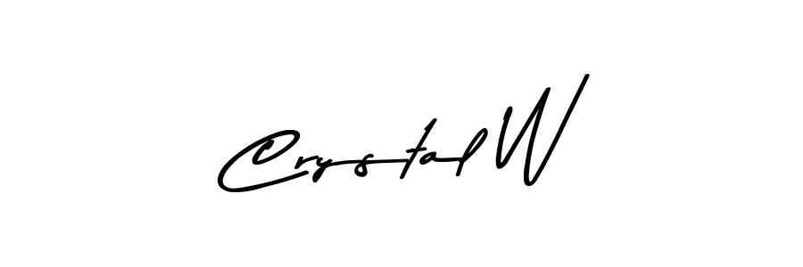 You should practise on your own different ways (Asem Kandis PERSONAL USE) to write your name (Crystal W) in signature. don't let someone else do it for you. Crystal W signature style 9 images and pictures png