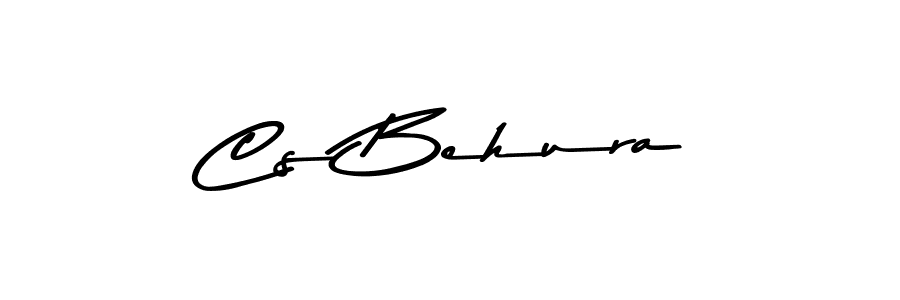 How to make Cs Behura name signature. Use Asem Kandis PERSONAL USE style for creating short signs online. This is the latest handwritten sign. Cs Behura signature style 9 images and pictures png