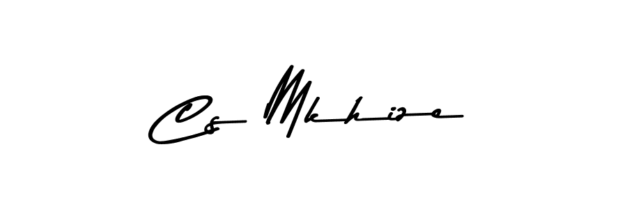 How to make Cs Mkhize signature? Asem Kandis PERSONAL USE is a professional autograph style. Create handwritten signature for Cs Mkhize name. Cs Mkhize signature style 9 images and pictures png
