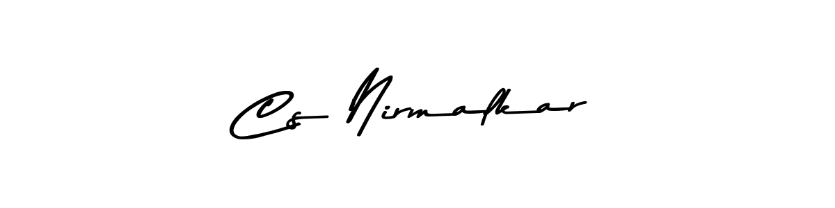 You should practise on your own different ways (Asem Kandis PERSONAL USE) to write your name (Cs Nirmalkar) in signature. don't let someone else do it for you. Cs Nirmalkar signature style 9 images and pictures png