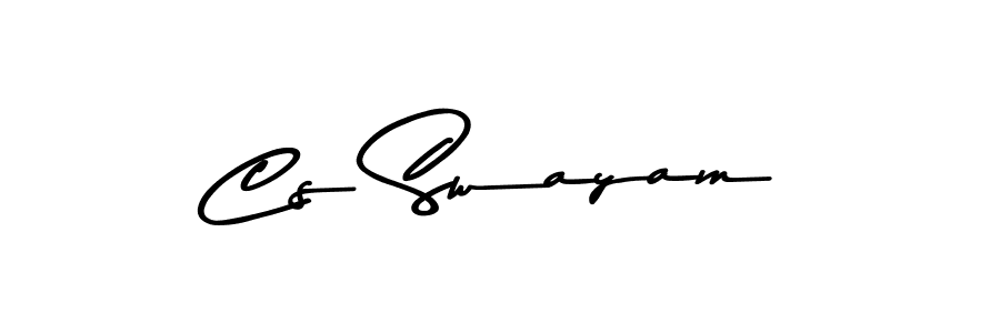 Make a beautiful signature design for name Cs Swayam. With this signature (Asem Kandis PERSONAL USE) style, you can create a handwritten signature for free. Cs Swayam signature style 9 images and pictures png