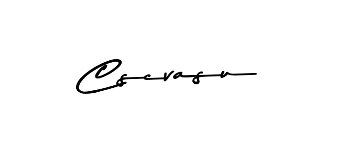 Create a beautiful signature design for name Cscvasu. With this signature (Asem Kandis PERSONAL USE) fonts, you can make a handwritten signature for free. Cscvasu signature style 9 images and pictures png