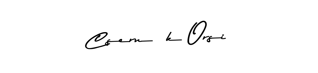 How to make Csernák Orsi name signature. Use Asem Kandis PERSONAL USE style for creating short signs online. This is the latest handwritten sign. Csernák Orsi signature style 9 images and pictures png