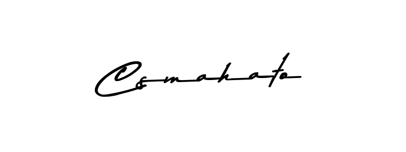 Asem Kandis PERSONAL USE is a professional signature style that is perfect for those who want to add a touch of class to their signature. It is also a great choice for those who want to make their signature more unique. Get Csmahato name to fancy signature for free. Csmahato signature style 9 images and pictures png
