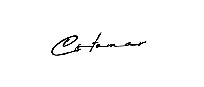 Make a beautiful signature design for name Cstomar. With this signature (Asem Kandis PERSONAL USE) style, you can create a handwritten signature for free. Cstomar signature style 9 images and pictures png