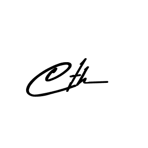 You should practise on your own different ways (Asem Kandis PERSONAL USE) to write your name (Cth) in signature. don't let someone else do it for you. Cth signature style 9 images and pictures png