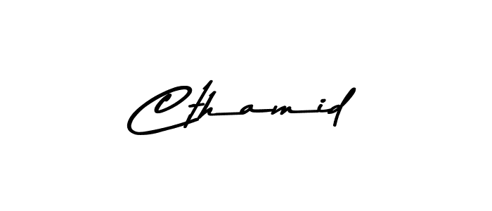 It looks lik you need a new signature style for name Cthamid. Design unique handwritten (Asem Kandis PERSONAL USE) signature with our free signature maker in just a few clicks. Cthamid signature style 9 images and pictures png