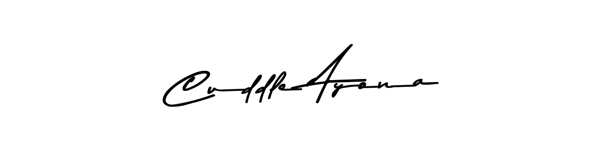 How to make Cuddle Ayona signature? Asem Kandis PERSONAL USE is a professional autograph style. Create handwritten signature for Cuddle Ayona name. Cuddle Ayona signature style 9 images and pictures png