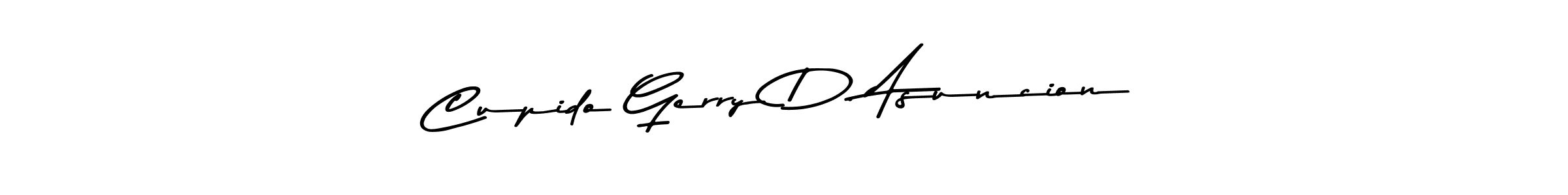 How to make Cupido Gerry D. Asuncion name signature. Use Asem Kandis PERSONAL USE style for creating short signs online. This is the latest handwritten sign. Cupido Gerry D. Asuncion signature style 9 images and pictures png