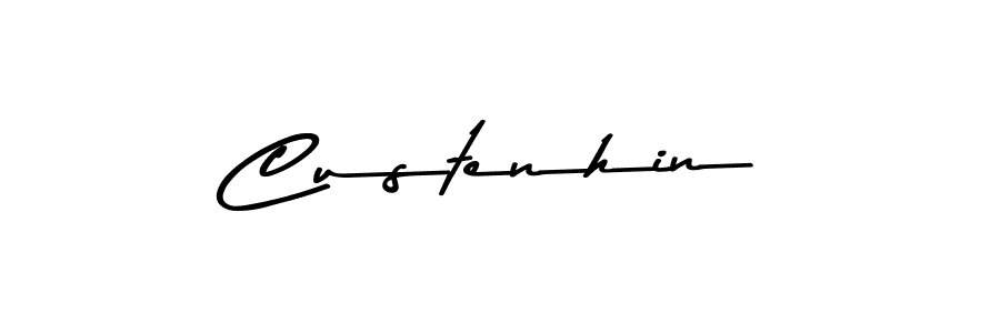 Custenhin stylish signature style. Best Handwritten Sign (Asem Kandis PERSONAL USE) for my name. Handwritten Signature Collection Ideas for my name Custenhin. Custenhin signature style 9 images and pictures png