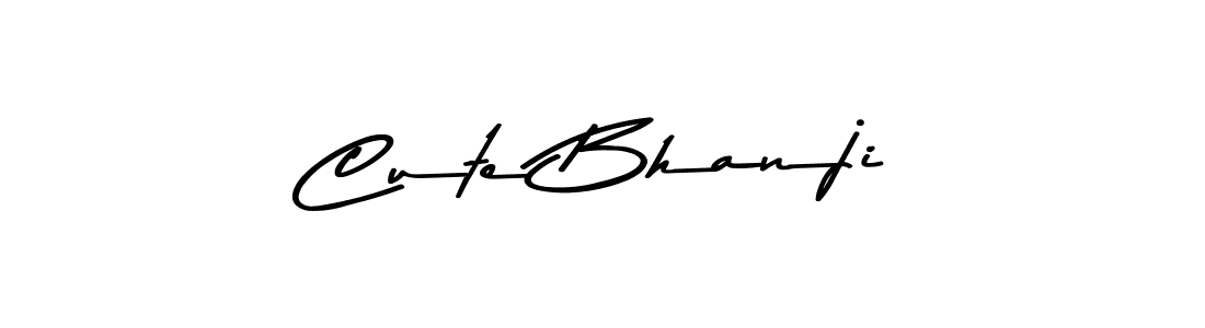 How to make Cute Bhanji name signature. Use Asem Kandis PERSONAL USE style for creating short signs online. This is the latest handwritten sign. Cute Bhanji signature style 9 images and pictures png