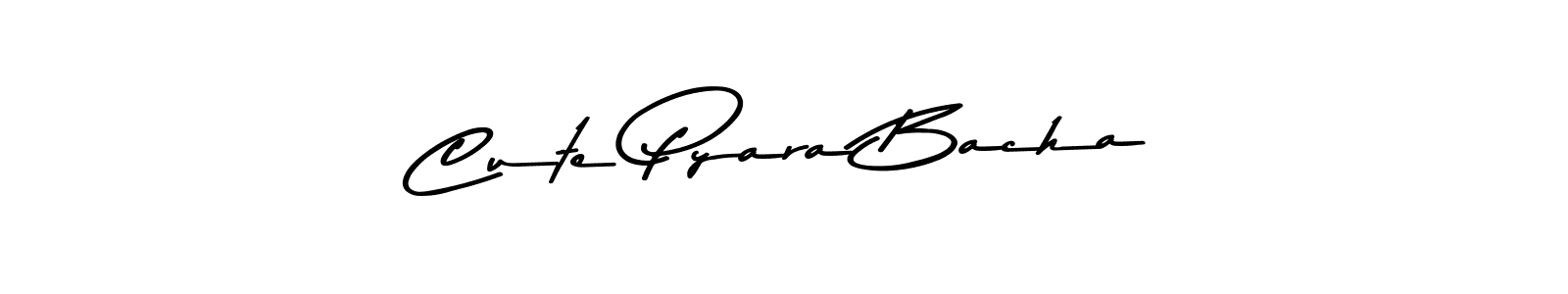 Cute Pyara Bacha stylish signature style. Best Handwritten Sign (Asem Kandis PERSONAL USE) for my name. Handwritten Signature Collection Ideas for my name Cute Pyara Bacha. Cute Pyara Bacha signature style 9 images and pictures png