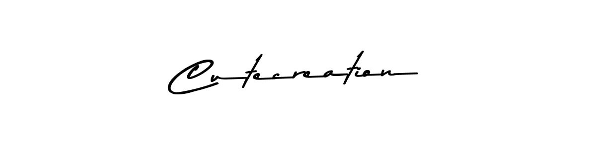 Make a beautiful signature design for name Cutecreation. With this signature (Asem Kandis PERSONAL USE) style, you can create a handwritten signature for free. Cutecreation signature style 9 images and pictures png