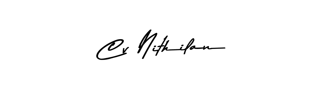Asem Kandis PERSONAL USE is a professional signature style that is perfect for those who want to add a touch of class to their signature. It is also a great choice for those who want to make their signature more unique. Get Cv Nithilan name to fancy signature for free. Cv Nithilan signature style 9 images and pictures png