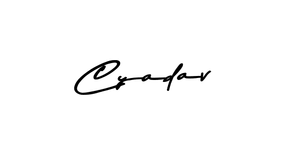 This is the best signature style for the Cyadav name. Also you like these signature font (Asem Kandis PERSONAL USE). Mix name signature. Cyadav signature style 9 images and pictures png