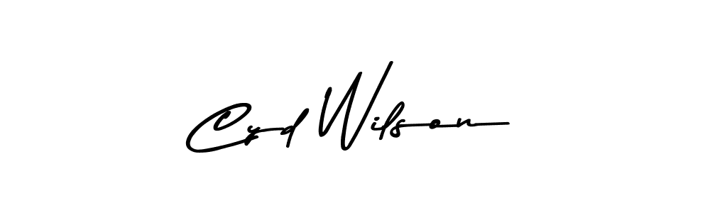 The best way (Asem Kandis PERSONAL USE) to make a short signature is to pick only two or three words in your name. The name Cyd Wilson include a total of six letters. For converting this name. Cyd Wilson signature style 9 images and pictures png