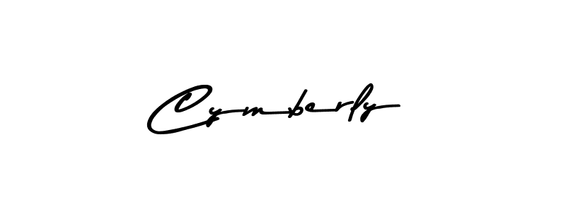 Make a beautiful signature design for name Cymberly. With this signature (Asem Kandis PERSONAL USE) style, you can create a handwritten signature for free. Cymberly signature style 9 images and pictures png