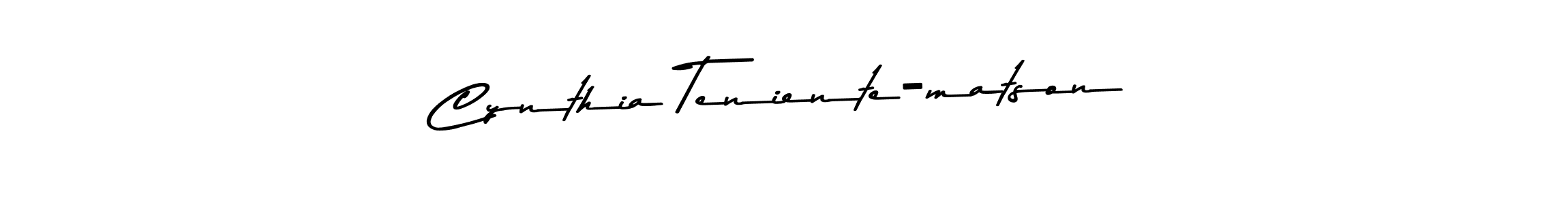 Asem Kandis PERSONAL USE is a professional signature style that is perfect for those who want to add a touch of class to their signature. It is also a great choice for those who want to make their signature more unique. Get Cynthia Teniente-matson name to fancy signature for free. Cynthia Teniente-matson signature style 9 images and pictures png