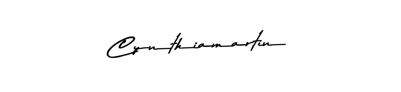 Create a beautiful signature design for name Cynthiamartin. With this signature (Asem Kandis PERSONAL USE) fonts, you can make a handwritten signature for free. Cynthiamartin signature style 9 images and pictures png