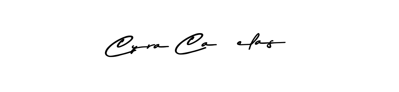 How to make Cyra Cañelas name signature. Use Asem Kandis PERSONAL USE style for creating short signs online. This is the latest handwritten sign. Cyra Cañelas signature style 9 images and pictures png