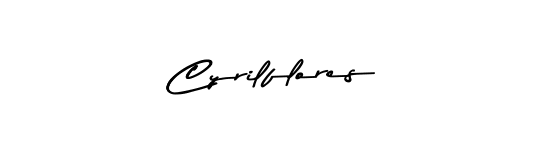 Use a signature maker to create a handwritten signature online. With this signature software, you can design (Asem Kandis PERSONAL USE) your own signature for name Cyrilflores. Cyrilflores signature style 9 images and pictures png