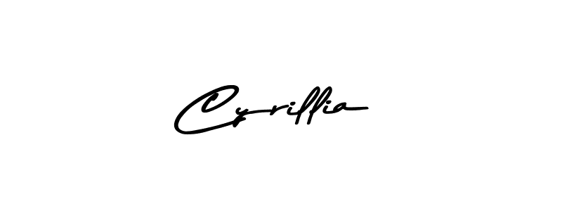 Use a signature maker to create a handwritten signature online. With this signature software, you can design (Asem Kandis PERSONAL USE) your own signature for name Cyrillia. Cyrillia signature style 9 images and pictures png