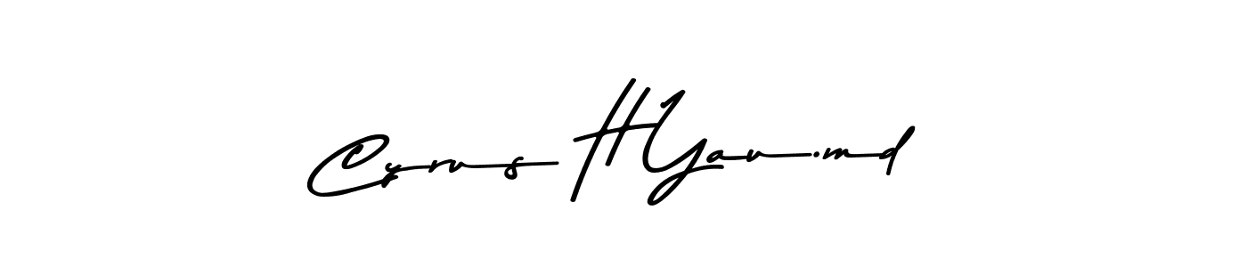 How to make Cyrus H Yau.md name signature. Use Asem Kandis PERSONAL USE style for creating short signs online. This is the latest handwritten sign. Cyrus H Yau.md signature style 9 images and pictures png